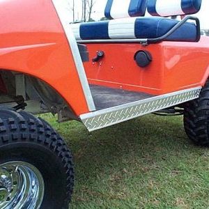 Diamond Plate Rocker Inserts Club Car