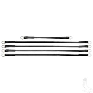 Battery Cable SET, Includes (1) 9" (4) 16" 4 gauge, Yamaha G22