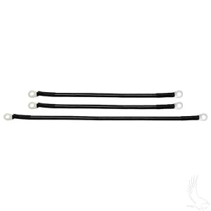 Battery Cable SET, Includes (1) 16" (2) 12" 4 gauge with 12V Batteries, Yamaha Drive