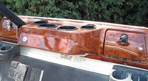 Dash, Dark Woodgrain 4 Cup, Club Car DS
